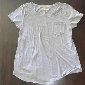 Hollister Destroyed Tee with Pocket